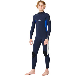 2024 Rip Curl Junior Dawn Patrol 4/3mm Rckenreiverschluss Neoprenanzug 115GFS - Navy